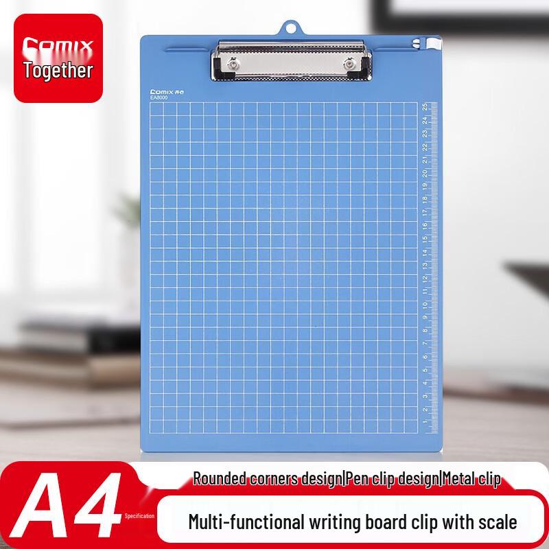 Comix A4 Writing Pad with Strong Metal Clip