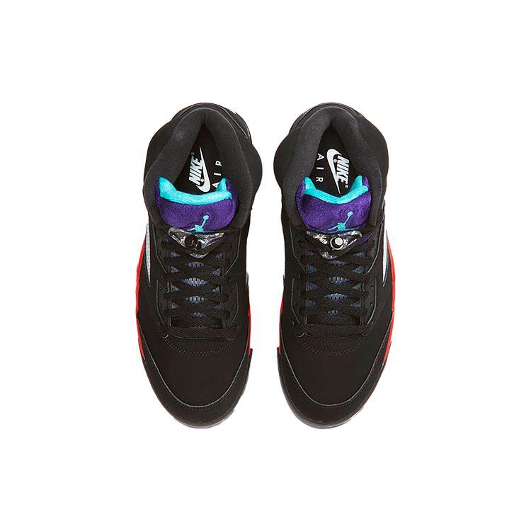 Air Jordan 5 Retro Top 3 Unisex Sneakers Multi-Color Black Fire-Red CZ1786-001