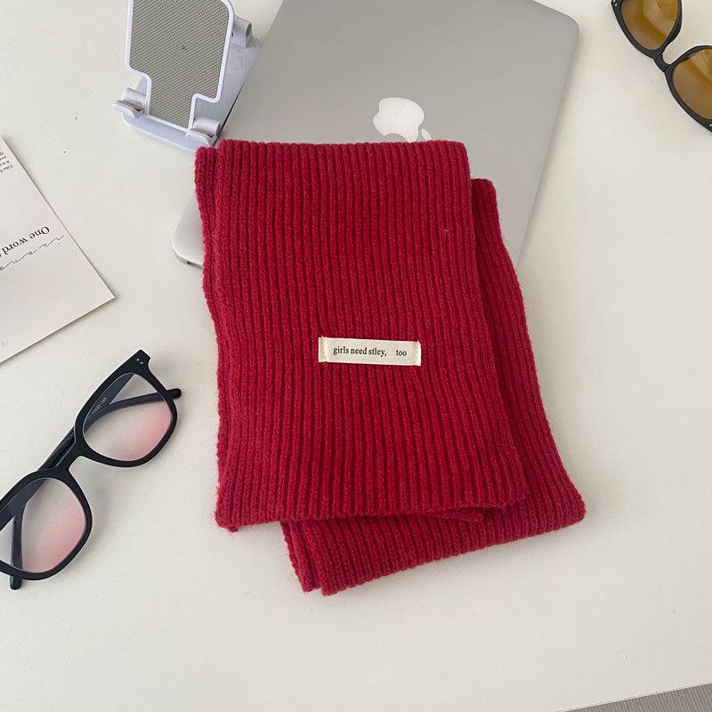 Christmas Series New Red Atmosphere Scarf Collection Women's Winter Wind Advanced Autumn and Winter Warm Scarf