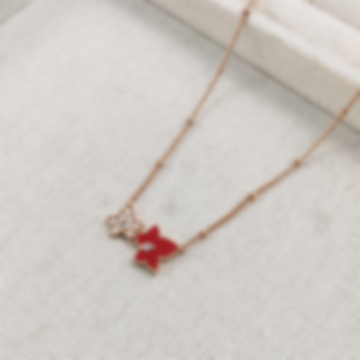 Lola Ivy Double Leaf Clover Turquoise Necklace - 18K Gold Clavicle Chain for Women