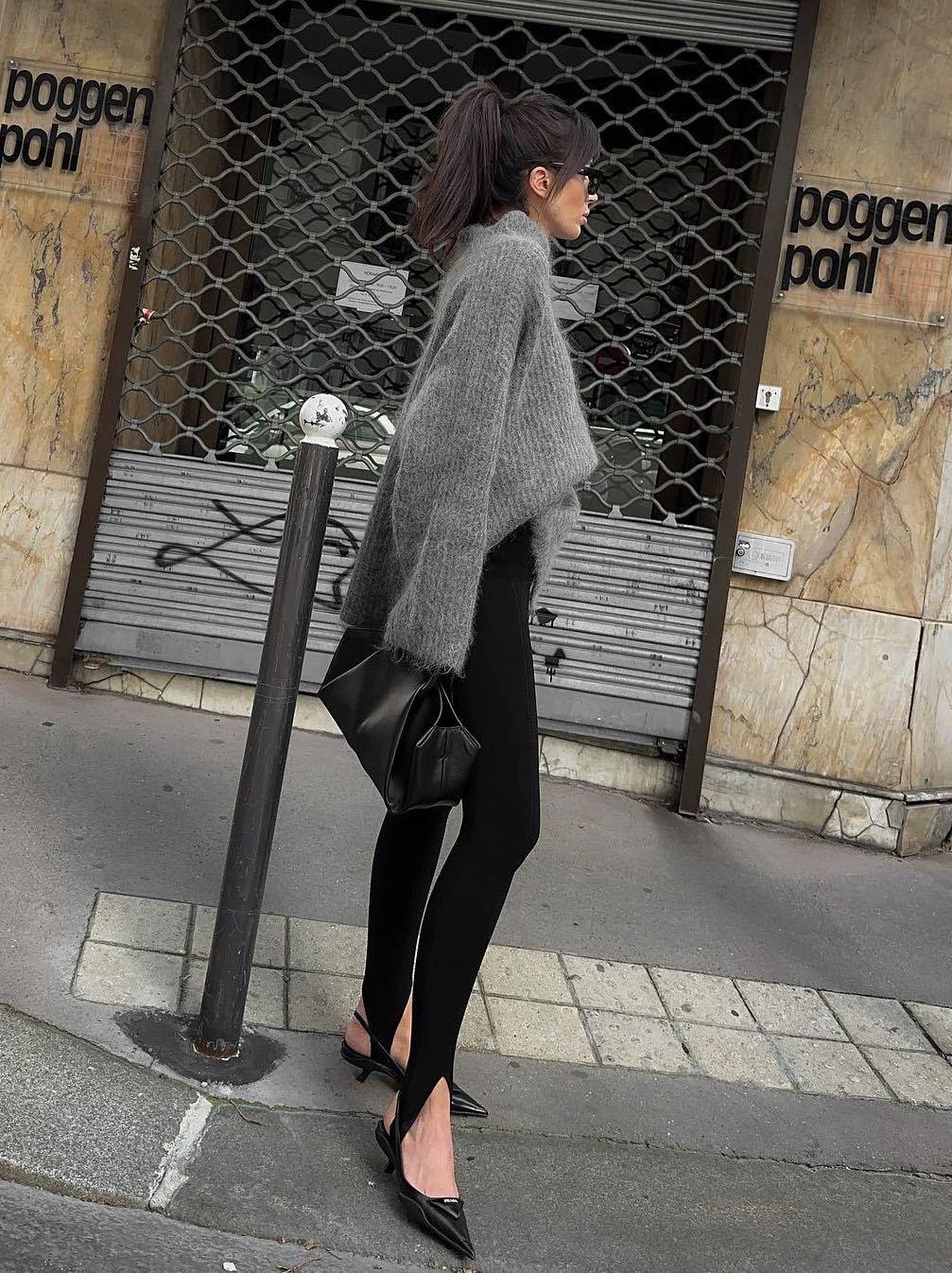 

White High-Waisted Slim Yoga Pants for Women - Spring/Autumn Large чорний