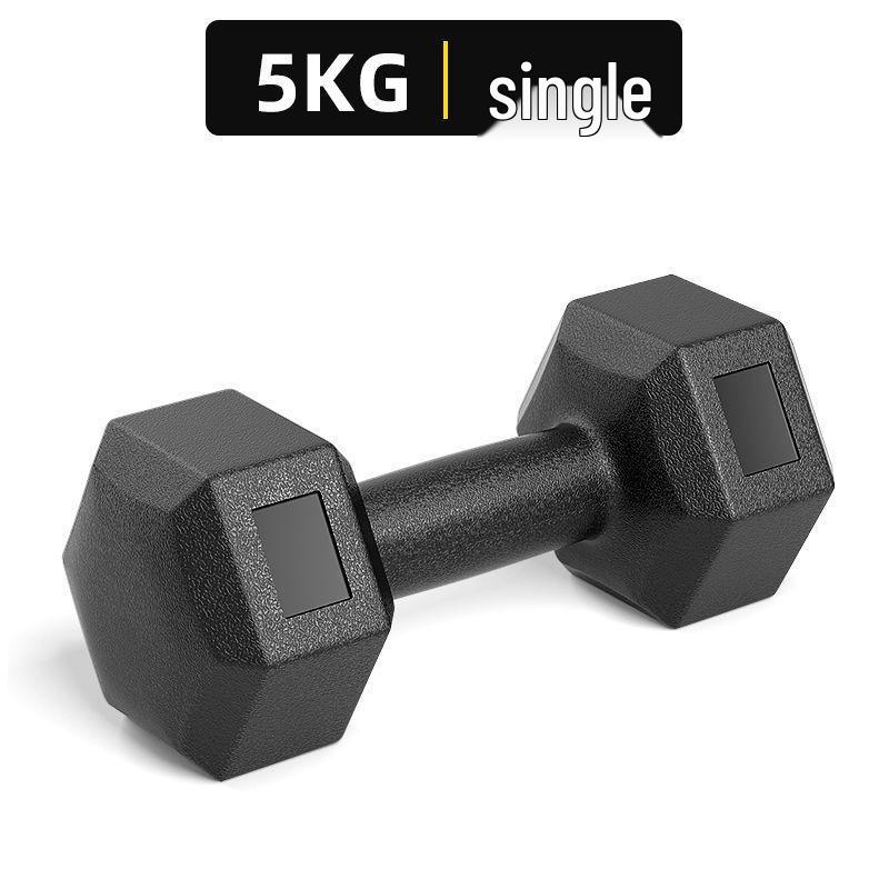 Hexagonal Eco-Friendly Dumbbell Pair for Men's and Women's Home Fitness