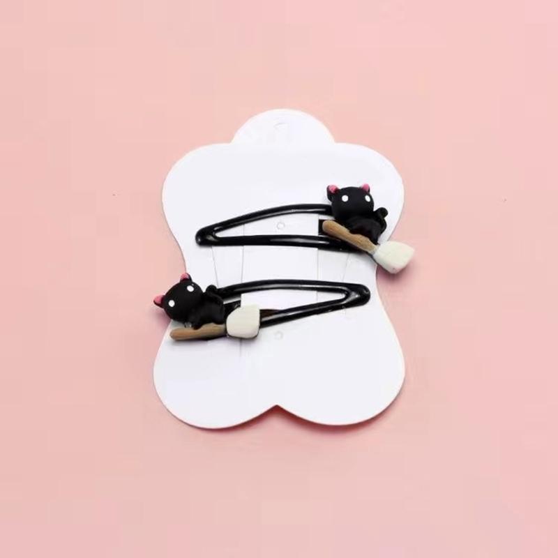 Einzigartige Kürbis-Haarspange für 2000er-Jahre-Mädchen Seitenclip Hexenhut Haarspangen Lustig Lässig Süß Cool Foto-Requisiten