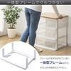 Iris Ohyama Chest Wide 4-Drawer Made Japan Easy Assembly Width 54.5 Depth 39.1 French Oak Wooden Top