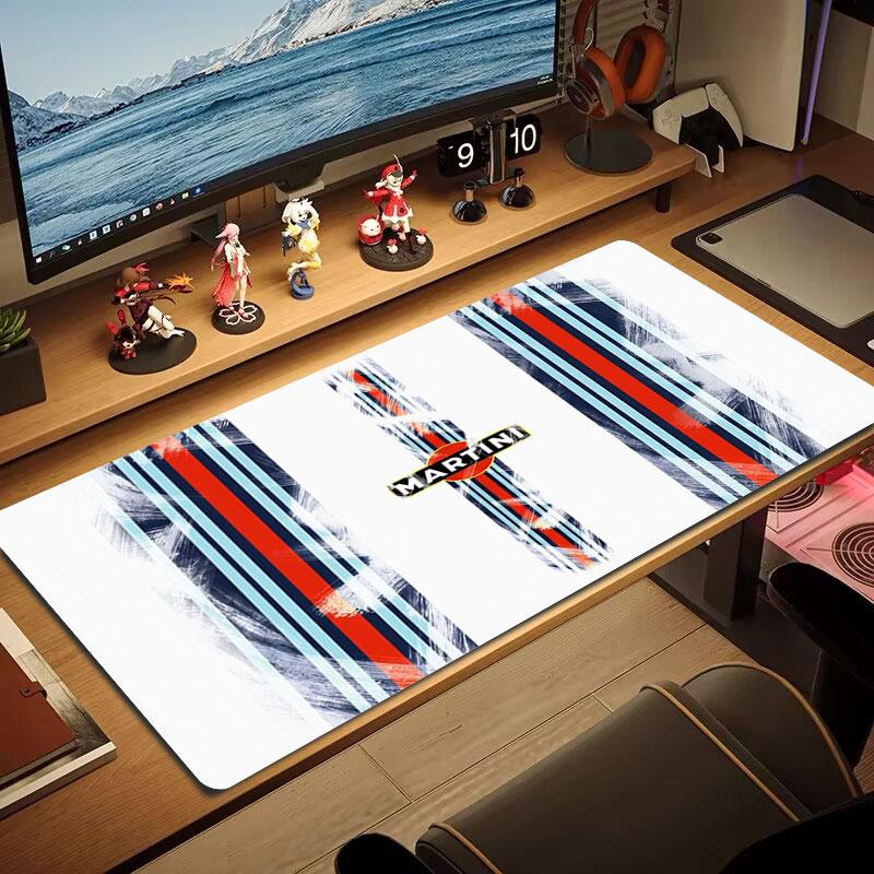 Martini Racing Large Size Mouse Pad Large Gaming Table Cushion Non-slip Laptop Tablet Big Mousepad XXL Mat Mini PC Playmat With Lock edge