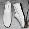 Genuine Leather Men Casual Shoes Men Footwear Slip On Office Man Formal Shoes Wedding Breathable Driving Comfy Loafers Moccasins