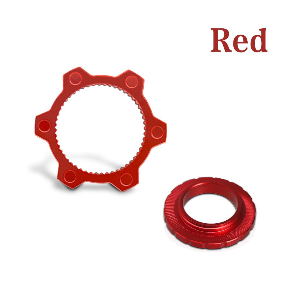 Bike Hub Center Lock To 6 Hole Adapter Mountain Bicycle Centerlock Hubs Middle Lock Conversion Seat 6 Bolt Rotor Disc Brake Part