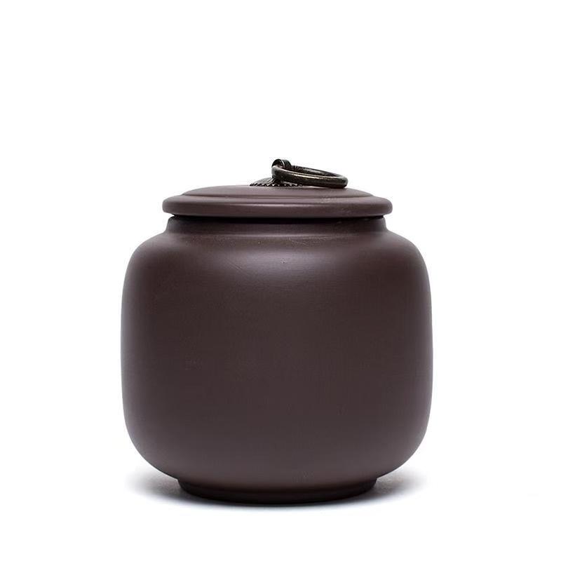 Purple Sand Tea Jar High Grade Sealed Candy Jar Multifunctional Nut Coffee Bean Medicinal Material Storage Box Kitchen Container