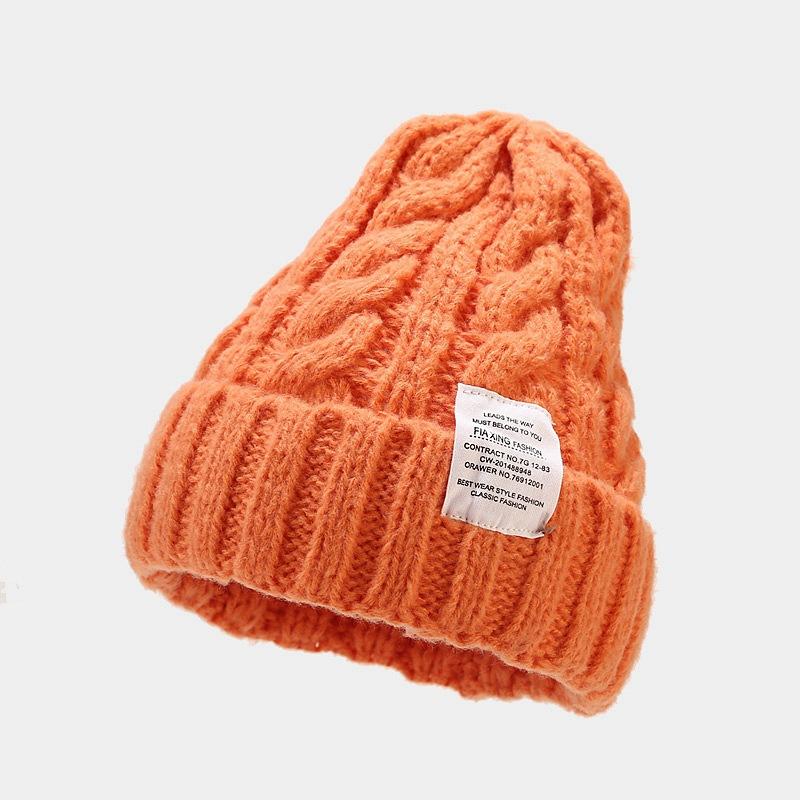 Hat Autumn and Winter Fashion Korean Version Knitted Hat Stacked Big Head Big Brim Wool Hat Versatile Face Small Warm Cold Hat