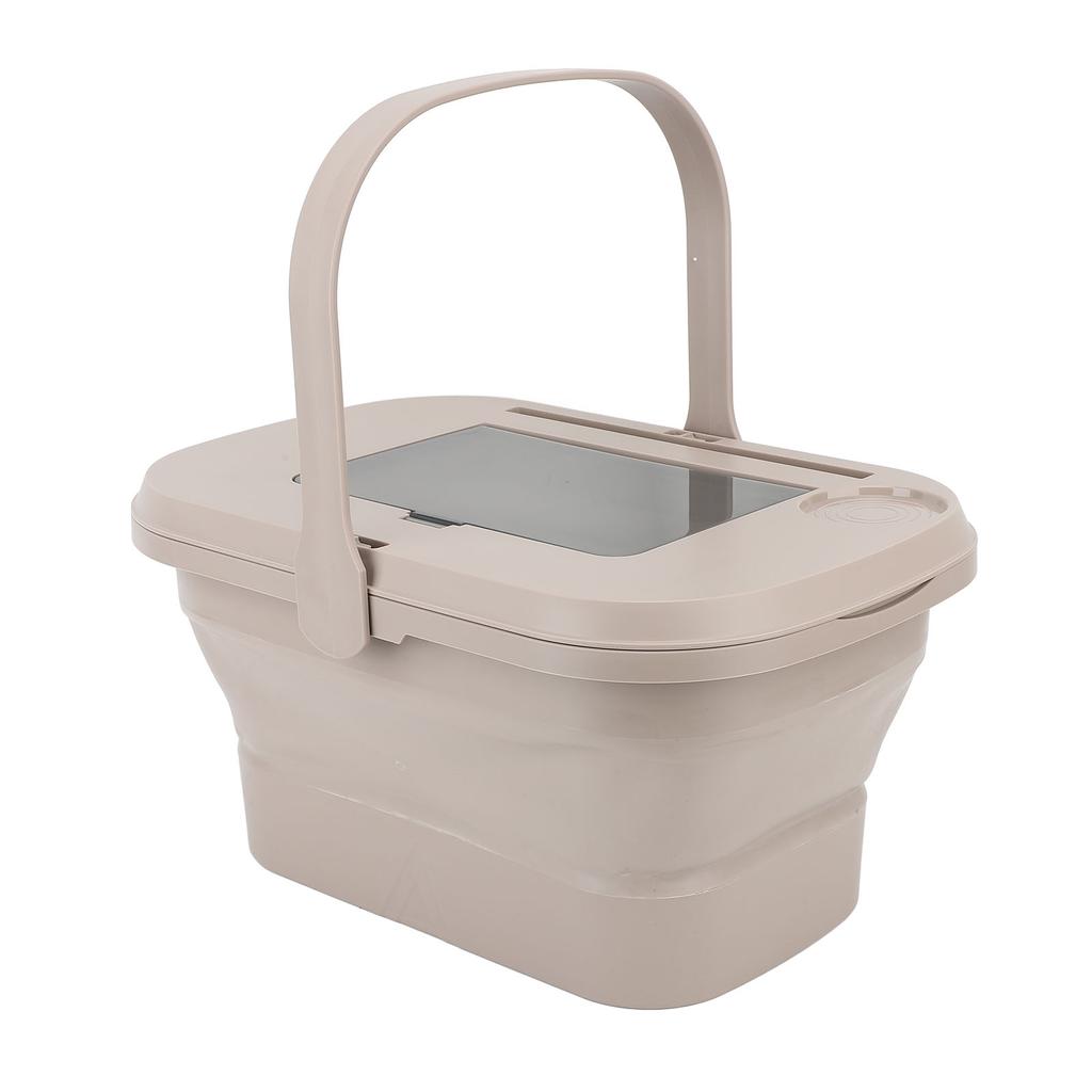 Folding Camping Storage Basket Large Capacity Portable Foldable Outdoor Storage Box for Picnic BBQ