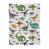 Bright Dinosaurs Blanket Soft Warm Flannel Throw Blanket Plush for Bed Living room Picnic Travel Home Sofa