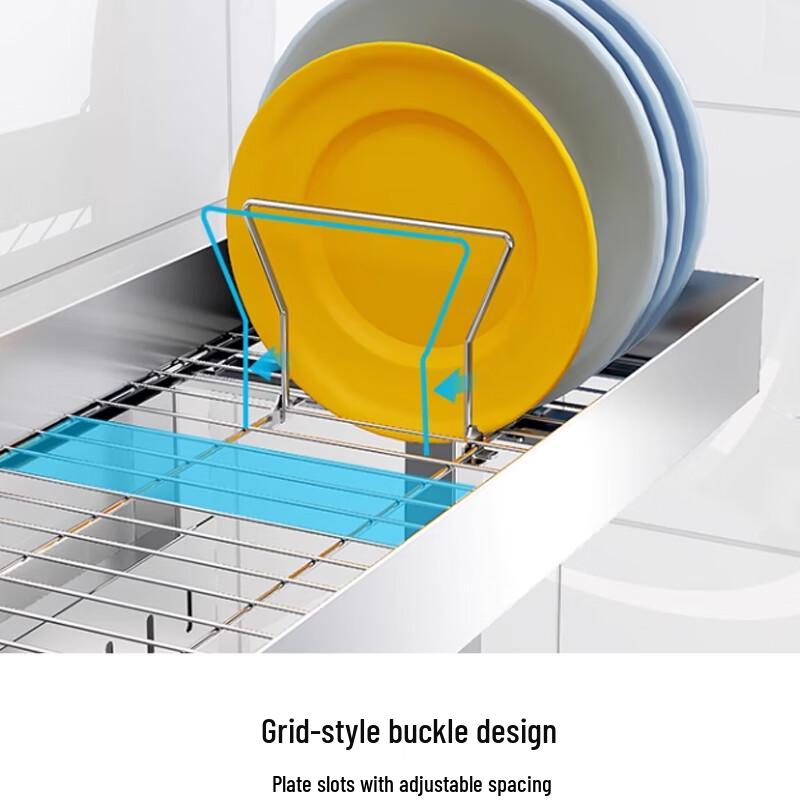 Cloud Frost Retractable Dish Drying Rack & Storage Shelf
