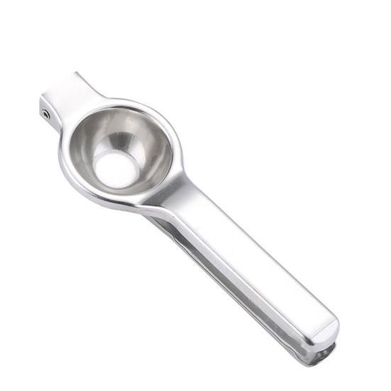 

Manual Lemon Squeezer with Long Handle Stainless Steel Heavy-Duty Citrus Juicer for Lemon Lime Orange Rust-Proof Essential Kitchen Tool A