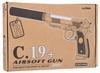 Pistolet Metalowy Replika C19 Kulki Tłumik