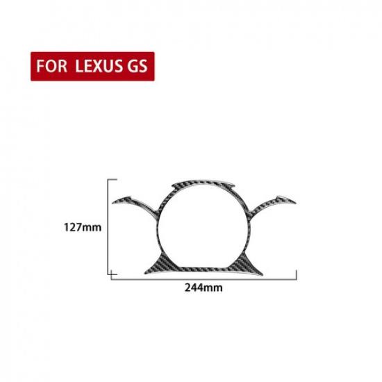 Carbon Fiber Interior Speedometer Frame Cover Trim For Lexus GS300/350/430/450h