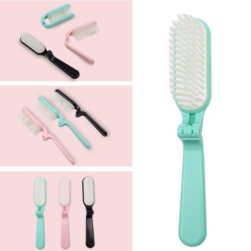 Small Hair Brush Foldable Hair Comb Hair Styling Comb Travel Hair Brush Folding Hair Massage Comb Foldable Hair Brush