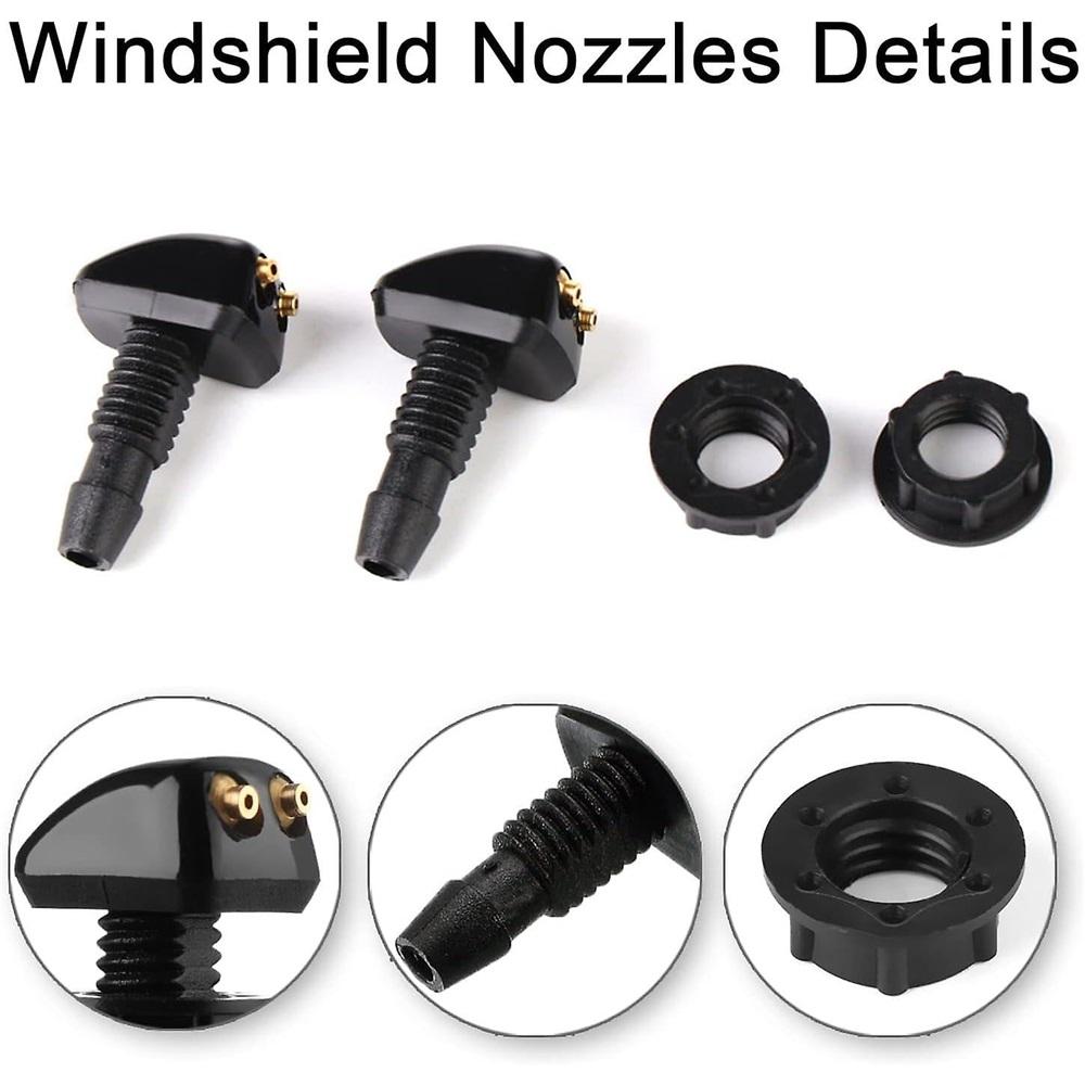 Washer nozzle, car replacement windshield wiper nozzle, suitable for windshield spray nozzles of most vehicles