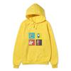 Anime Jujutsu Kaisen Ending Scene Printed Hoodie Loose Warm Fleece Sweatshirt Autumn Winter Minimal Street Pullover