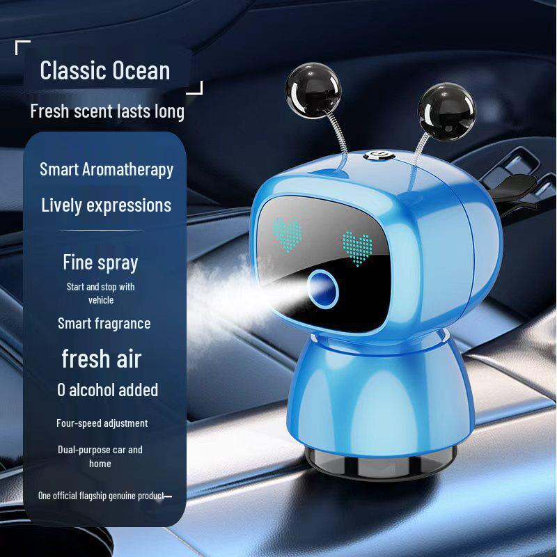 Lanxuan Intelligent Car Air Freshener: AI Robot Ornament & Long-Lasting Aroma