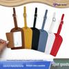 PU Leather Luggage Tag & Anti-lost Boarding Pass Holder with Logo
