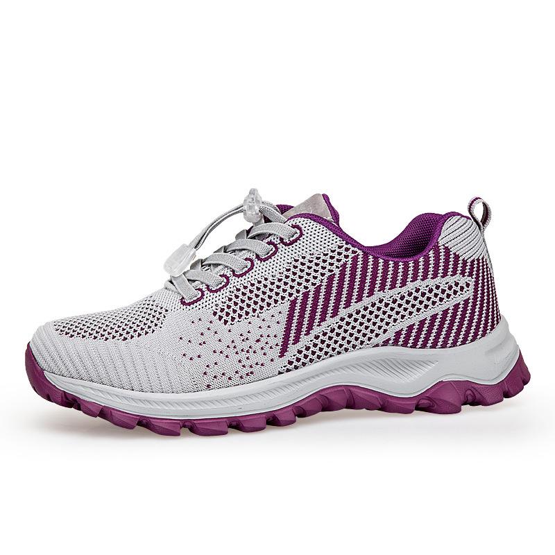 Men's sports shoes medium and old men's and women's casual breathable mesh shoes outdoor mountaineering travel walking shoes