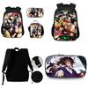 Modischer Demon Slayer Kimetsu No Yaiba Print Schulrucksack Ideal für Schüler und Fans