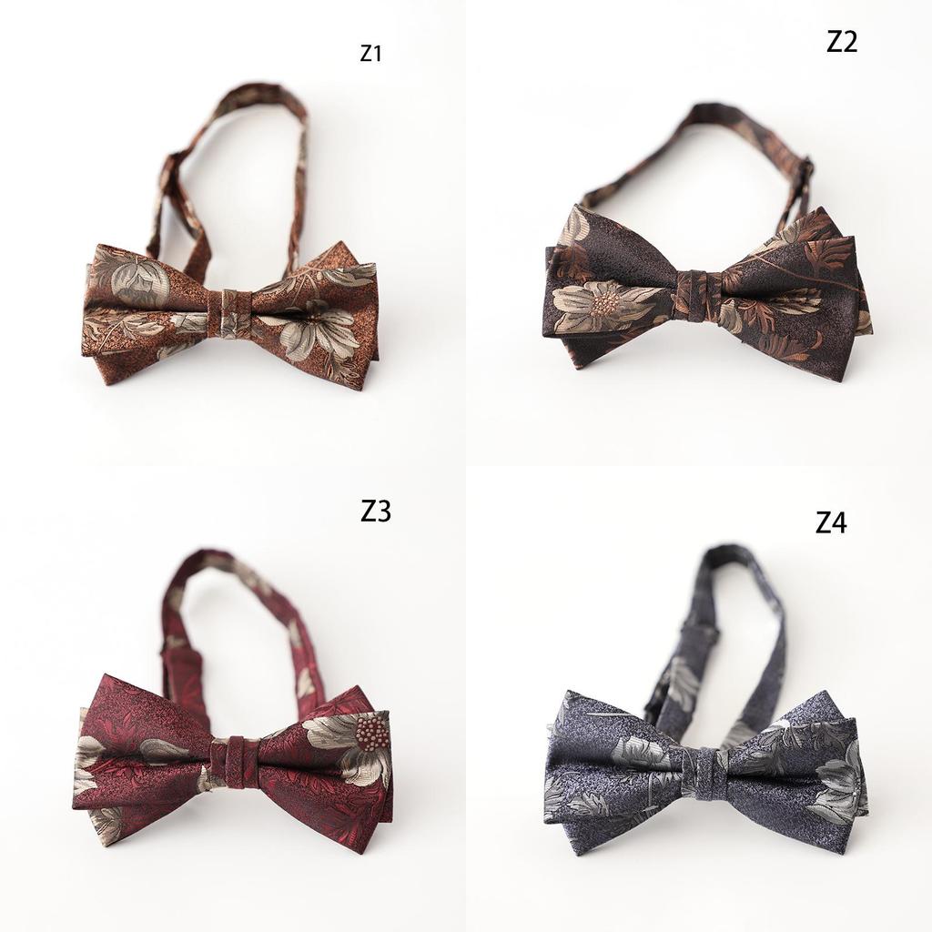 Klasyczny poliestrowy krawat w kwiaty dla mężczyzn, w formalnym stylu, na wesela