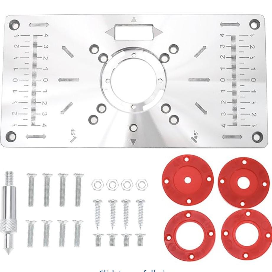Bakelite Woodworking Trimmer Inverted Installation Plate