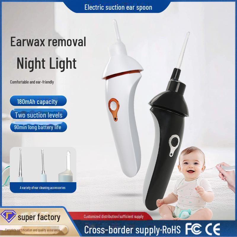 Luminous Electric Earwax Removal Tool for Safe Ear Cleaning - Suitable for Adults and Children