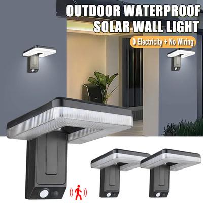 Foldable LED 120° Solar Light Outdoor Wall Lamp Waterproof Spotlights Lamp Motion Sensor Solar 3 Modes Street Light Garden Decor
