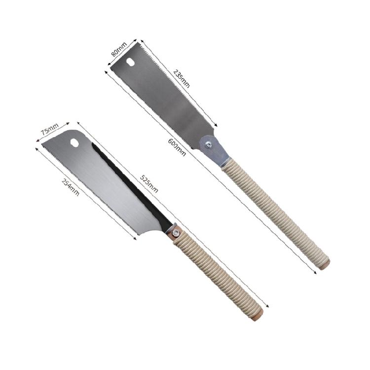 Quality Japanese Pull Saw Hand Saw Sturdy Carbon Steel Cut, Non Slip Handle