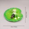 1pc Hilariously Adorable Frog On For Lotus Leaf Resin Statue with Beer Bottle Outdoor Garden Decoration Ponds Planters Decor