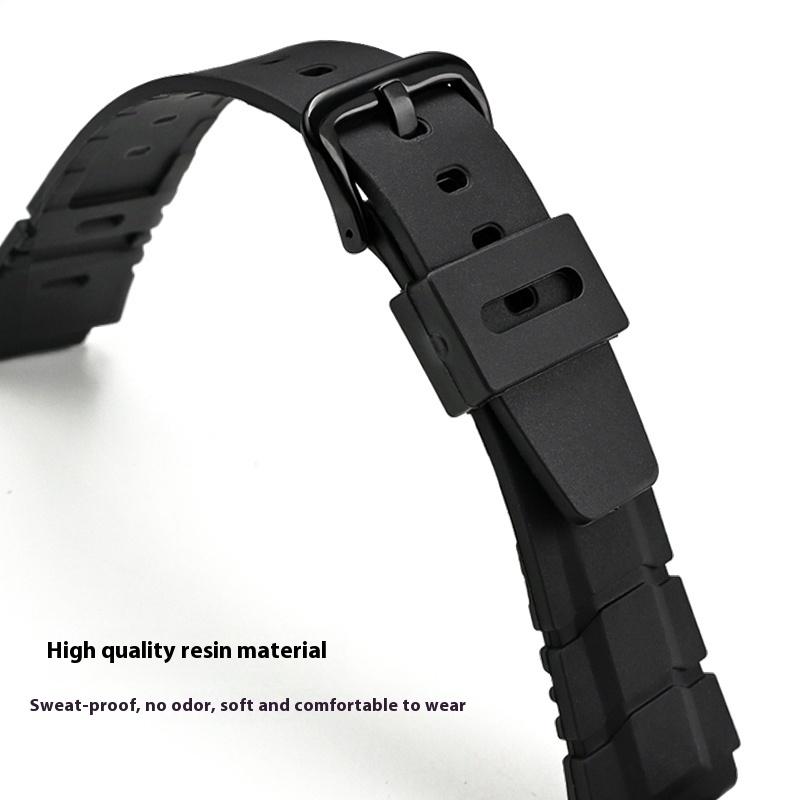 20mm Universal Resin Strap for Casio Stainless Steel Buckle Sport Waterproof Men TPU Replace Band Bracelet Watch Accessories