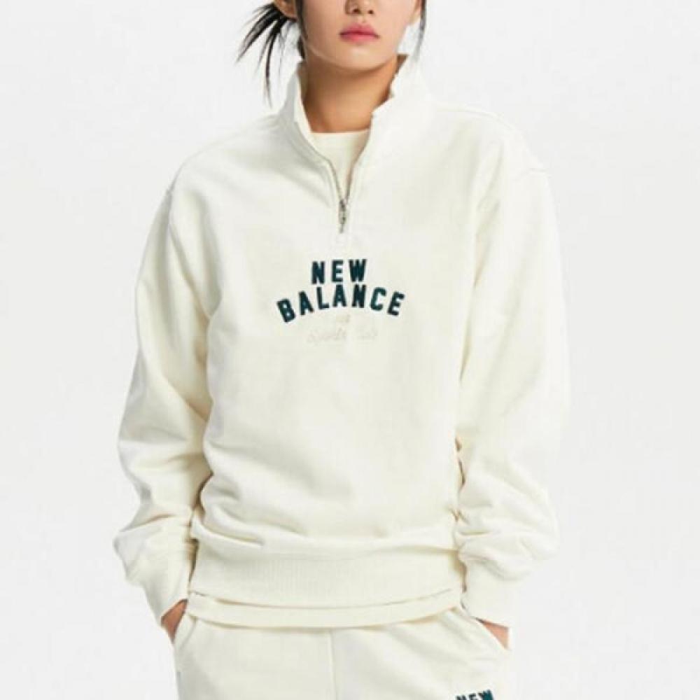 

New Balance Uni Sports Club Half Zip Up Nbnce11213 64 creamy/90