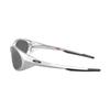Oakley Eyejacket Redux Ii Irregular Temples Metallic Nylon Oval Sunglasses Men's Silver