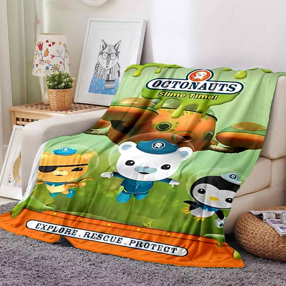 1pc Octonauts Adventure Quest flannel Blanket for Super Soft Cute Comfort Blanket for Travel Bedding Couch Sofa Blanket Y73016