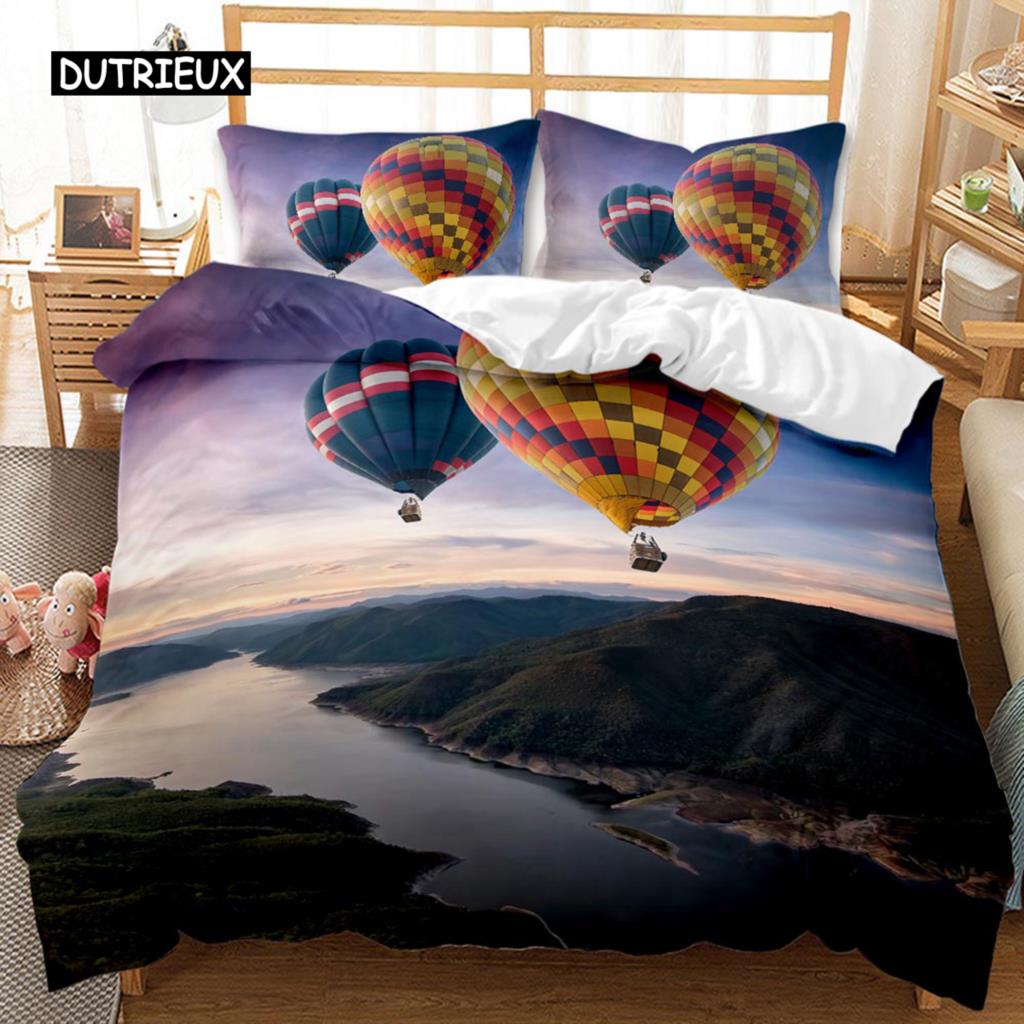 Urban Scenery Duvet Cover Castle Bike Retro Building Traditional British Culture Double Queen King Size Polyester Qulit Cover
