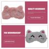 Plush Eye Masks for Sleep Eye Protective Patches 4Pcs Assorted Color