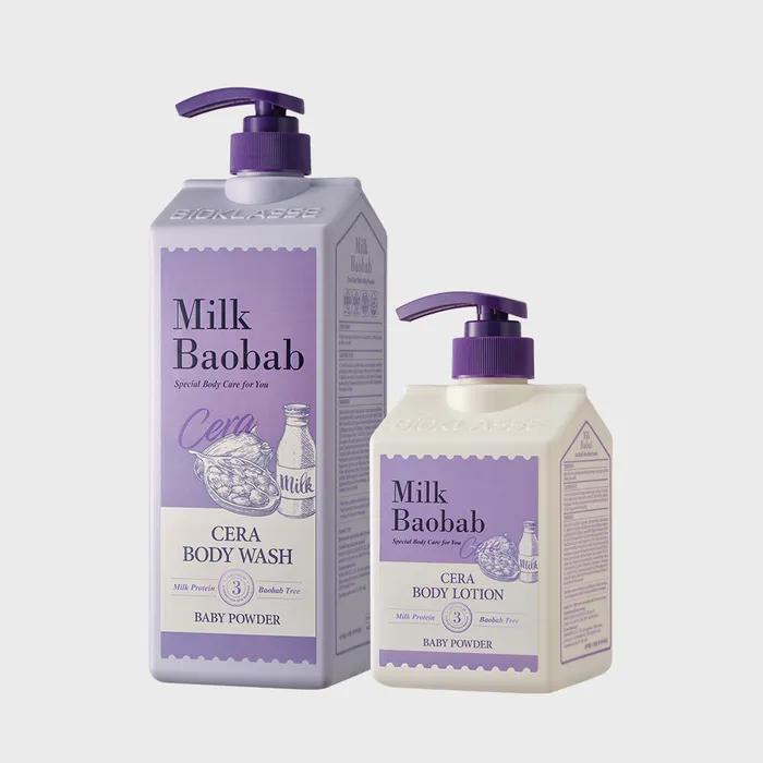Sarah Żel pod prysznic 1200ml + Balsam do ciała 600ml (Puder dla dzieci)