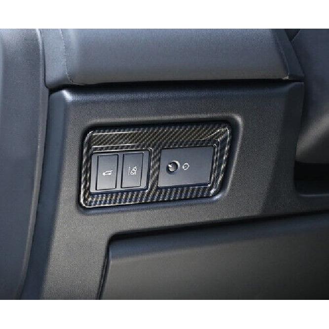 Carbon Fiber Back Door Tailgate Switch Frame 1PCS For Range Rover Sport 16~2022