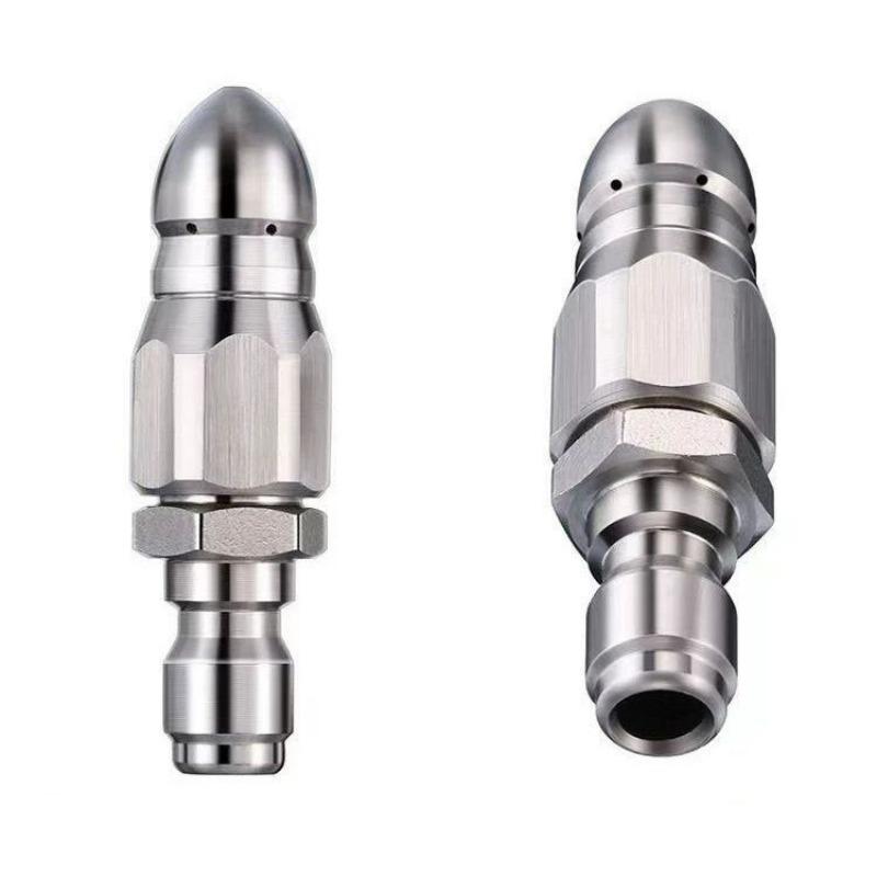 1/10pcs Iron Sewer Jetter Pressure Washer Hose Nozzle Quick Connect Drain Jetting Clog Remover Mouse Head Sewer Cleaning Tool