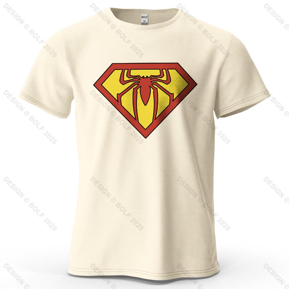 

Super Spider Hero Printed Men s T-Shirt 100% Cotton Oversized Funny Graphic Tees for Women Tops Tees Casual Streetwear 4XL