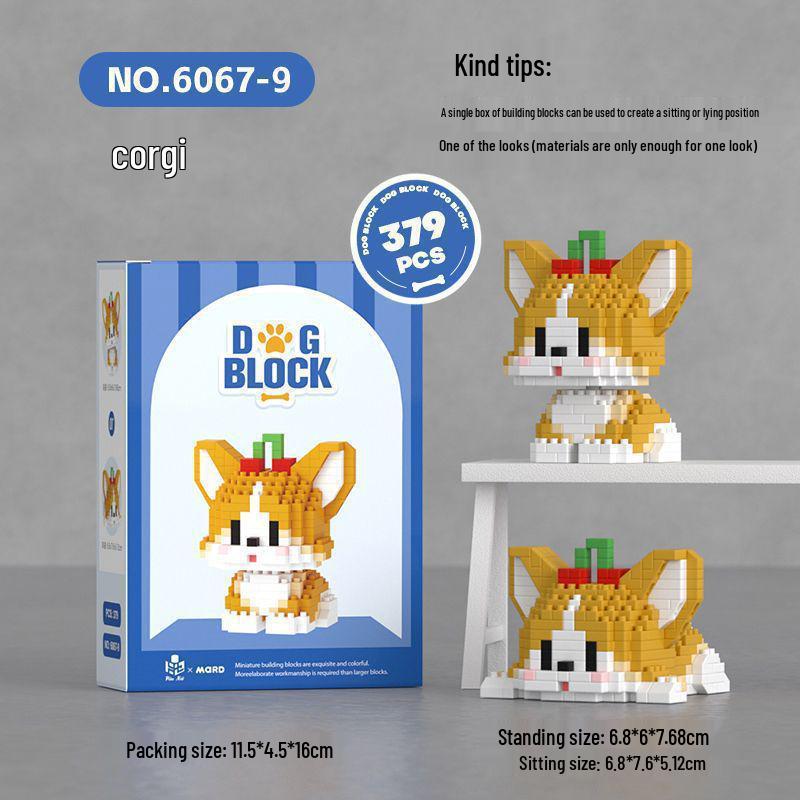 Children's Educational Building Blocks for Pets: Suitable for Dogs, Cats, Bichon Frise, Corgi; Compatible with Lego; Perfect for Children's Day