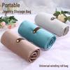 Portable Velvet Jewelry Organizer: Multi-layer Roll-up Bag for Earrings & Necklaces