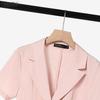 ZANZEA Blusa a Maniche Corte da Donna e Gonne Lunghe Casual Set Completi Due Pezzi