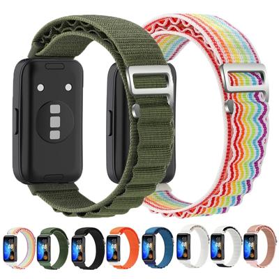 Nylon Loop Strap für Huawei Band 9 8 Sport Atmungsaktives Armband Verstellbares Armband für Huawei Band 8 9 Ersatzband Correa
