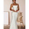 Solid Color Temperament Lace-up Sleeveless Sundress Women's Summer New Personality Open Back Waist and Hip Fishtail Skirt
