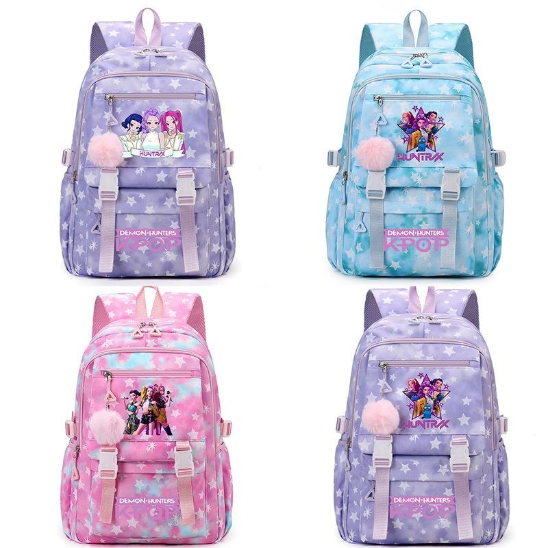 Zaino per Scuola Cartone Animato Kpop Studente Grande Capacità Zaino Ragazza Zaino Scolastico