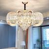 Crystal Pendant Light, High-end and Atmospheric Villa Living Room Dining Room Pendant Light Hall Main Light