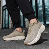 Fashionable Men's Sports Running Shoes, Mesh Breathable Spring Marathon Thick Soled Running Shoes, Sizes 39-48